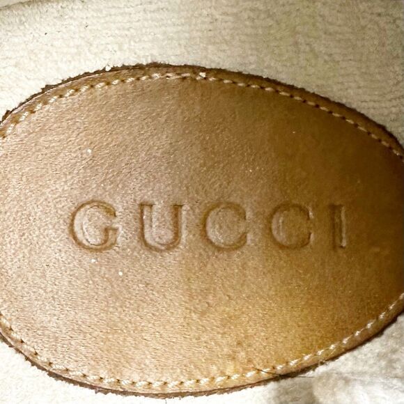 GUCCI GG Supreme Tortuga Sneakers Size Women 9.5 Chunky High Top (Men size 7.5) - Picture 11 of 14